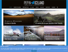 Tablet Screenshot of pepiniceland.com